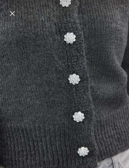 Дамска сива жилетка