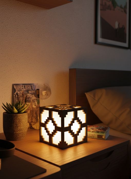 Светильник ночник Minecraft [Редстоун-руда]