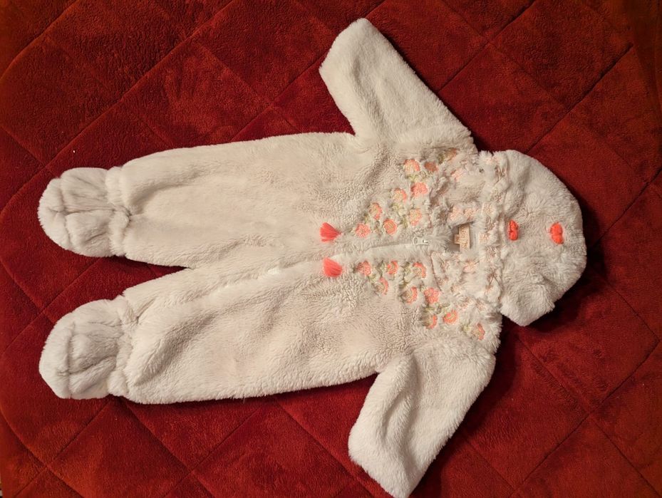 LOUISE MISHA overall/ combinezon Albania crem brodat.