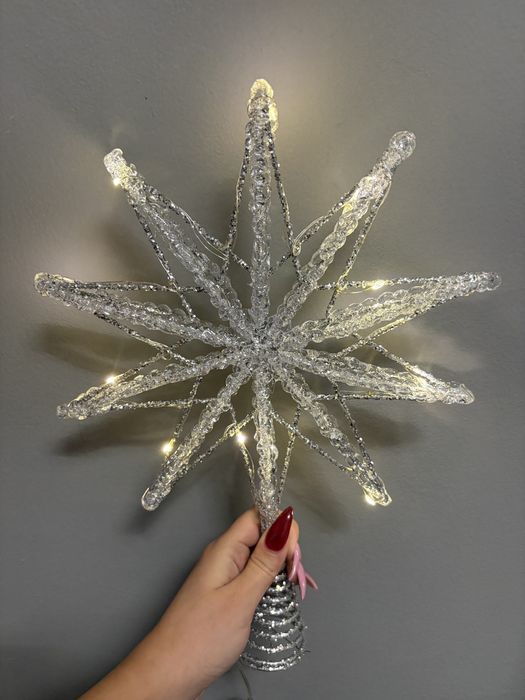 Vârf brad LED fulg Lewondr – 20 LED, USB*