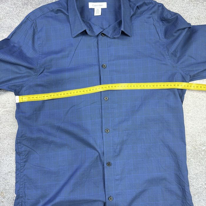 Мъжка риза Calvin Klein – Тъмносиньо каре - Размер М