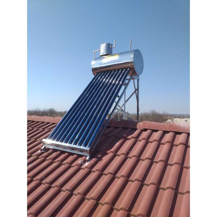 Panou solar apa calda nepresurizat  INOX – 100 L (10 tuburi 58/1800)
