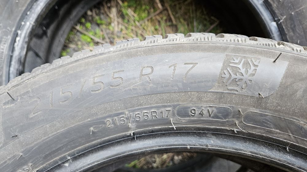 2бр гуми 215 55 17 дот 24 мишелин michelin