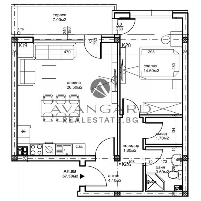 Продава се Двустаен апартамент в Пловдив, Беломорски - 79 кв.м за 1063 €/кв.м - Снимка #1