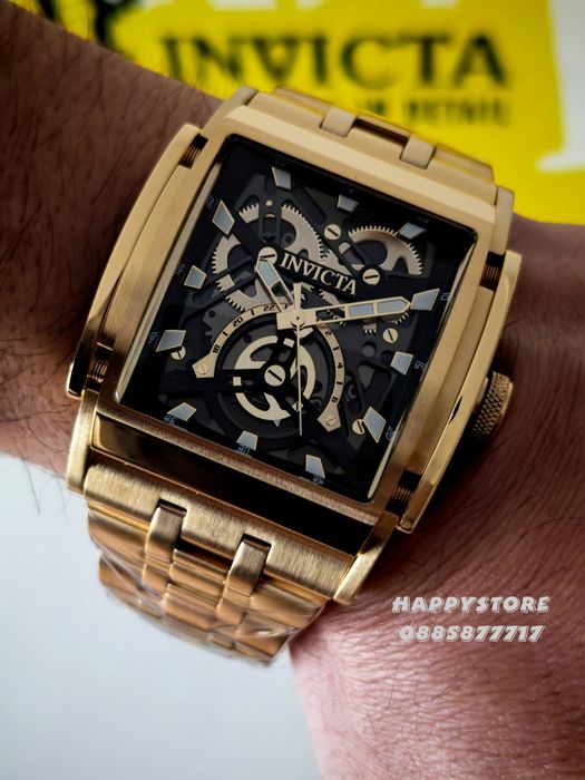 INVICTA Powertrain Gold 47 mm, Инвикта нов мъжки часовник