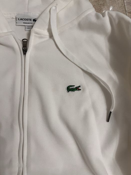 Lacoste бял суичър