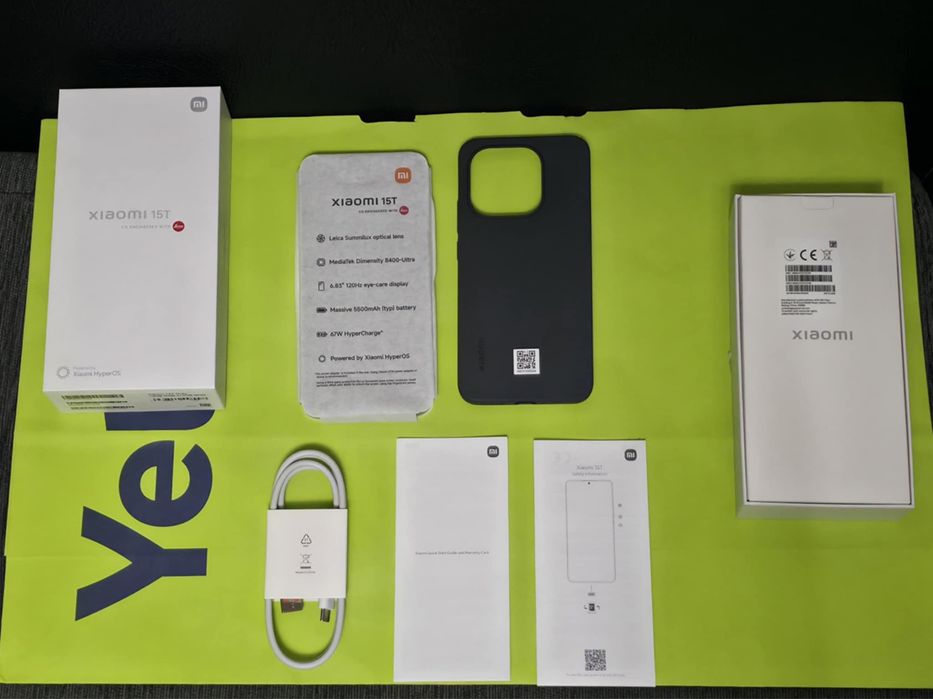 КАТО НОВ 256GB Xiaomi 15T Yettel Гаранция 2028г. Gray | Сив 15 T