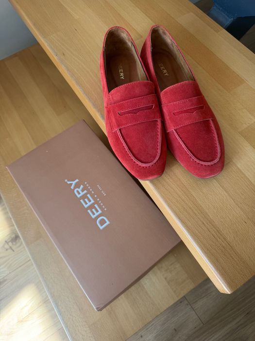 Мокасини от естествен велур 37 номер