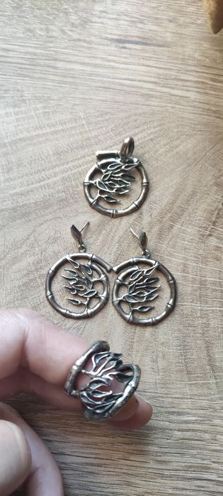 Сребърен комплект на студио Николас