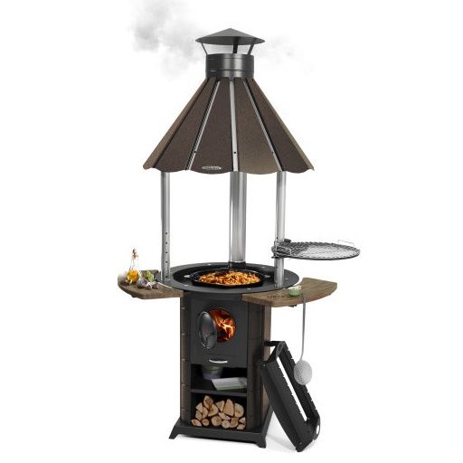 Гриль барбекю с печью под Казан