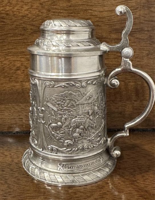 Halba zic/cositor pt folosit sau decor de colectie