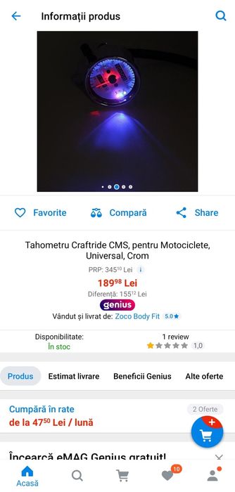 Tahimetru Craftride CMS Universal