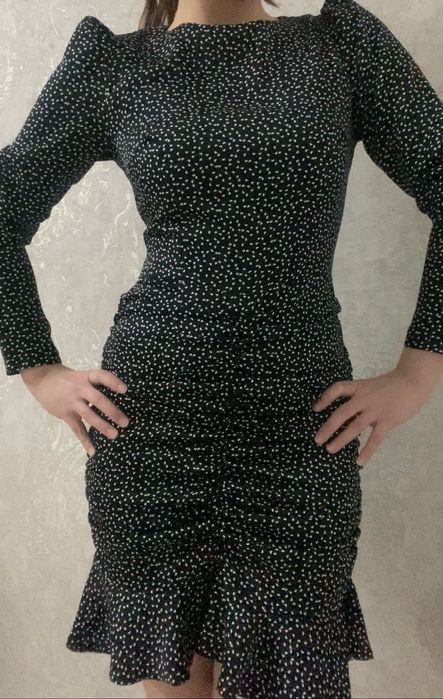 Платье коктейль, черное