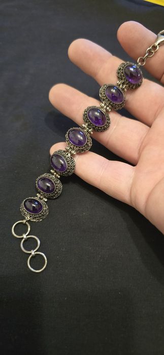 Brățară argint ametist