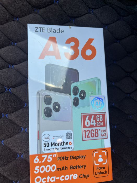 ZTE A36 новый в коробке 64 г