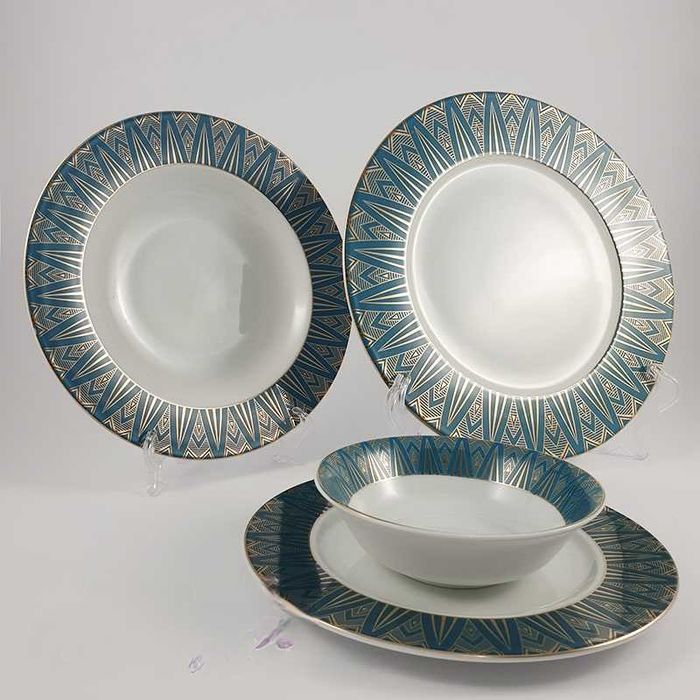 Луксозен сервиз за храна от 24 части