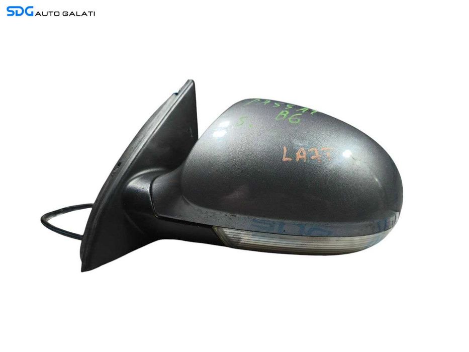 Oglinda Stanga Electrica Volkswagen Passat B6 2005 - 2010 Culoare Gri LA7T Cod 3C0857933 [LR1306]