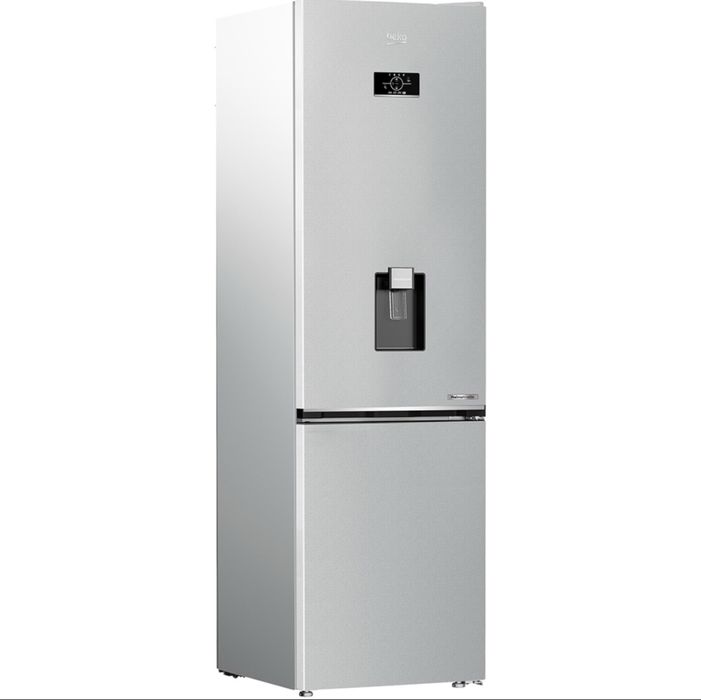 Combina frigorifica BEKO, No Frost, 355 l, 203.5 cm Clasa D gri lucios