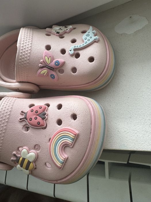 Next кроксове Crocs розови сандали 19 номер