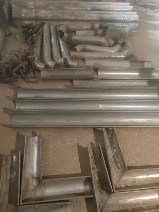 Vând burlane tablă zincată, jgheaburi, cârlige pentru acoperiș casă