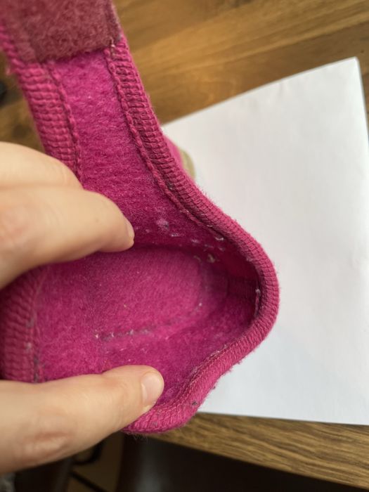 Botosei gradinita Halfinger lana si piele intoarsa marime 25