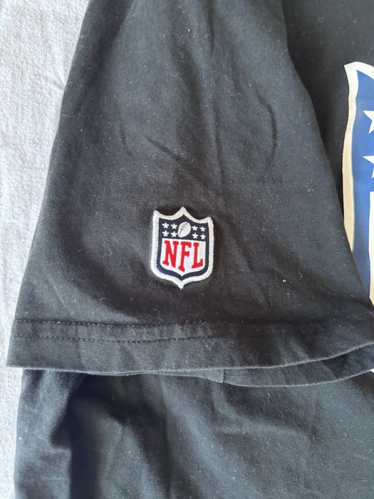 Tricou original NFL – negru – logo frontal – mărimea XL