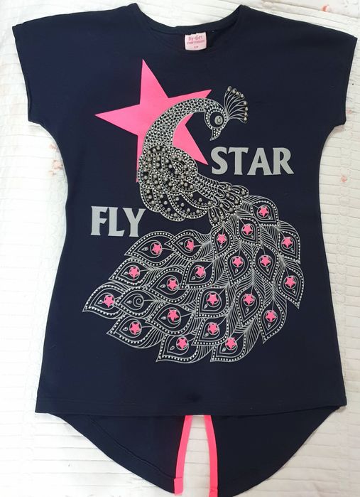 Футболка для девочки с декором