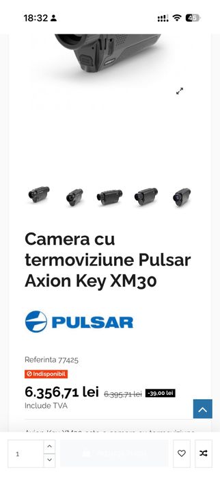 Vant termoviziune Pulsar XM35 pro