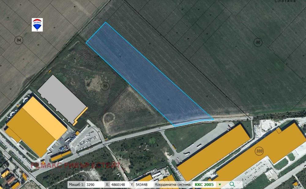 Парцел за продажба промишлена зона Изток, гр. Русе