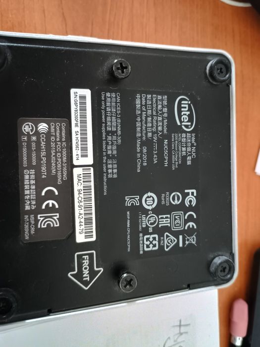 Nuc PC model NUC5CPYH