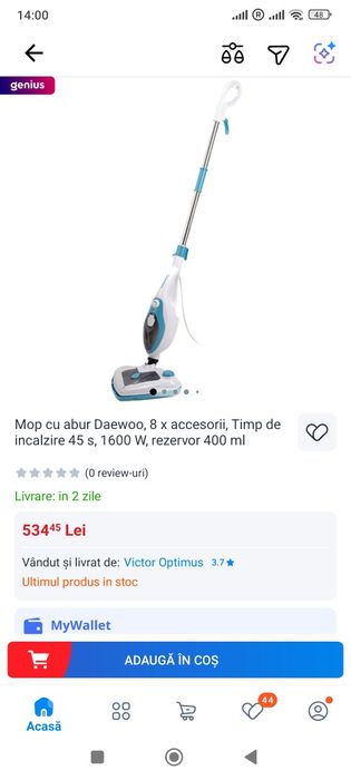 Mop cu aburi Daewoo