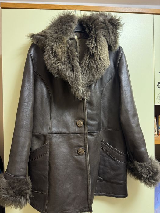 Cojoc piele naturala cu gluga