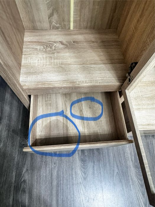 Шкаф витрина напольный