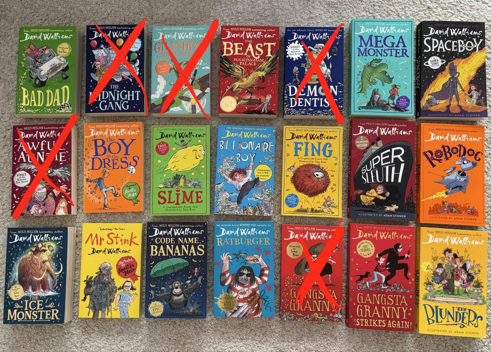 Colectie carti David Walliams pentru copii in engleza