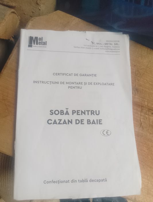 Vând boiler pe lemne