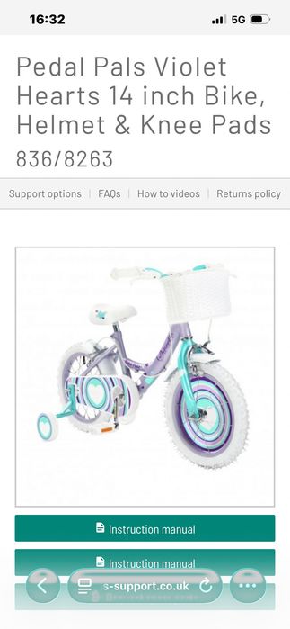Bicicleta fete 14 inch