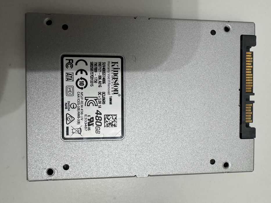 HDD WD 1TB, Segate 2TB/ SSD Adata 1Tb, Kingston 480gb