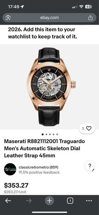 Ceas Maserati Pole Position Original!-R8821112001-Nou in Cutie -