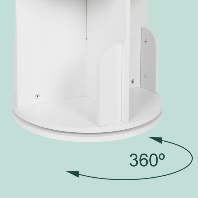 Въртяща се библиотека Relaxdays, 16 отделения, 4 етажна