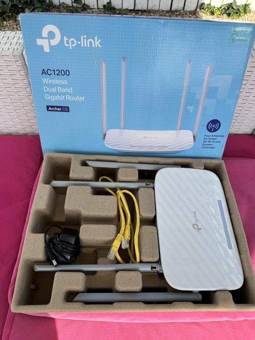 Router TP-Link Archer C5 AC1200 Dual Band Gigabit Wi-Fi – Ca nou, în cutie
