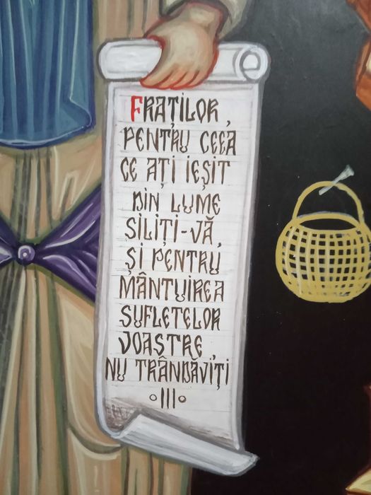 Icoane pictate manual pe lemn comanda