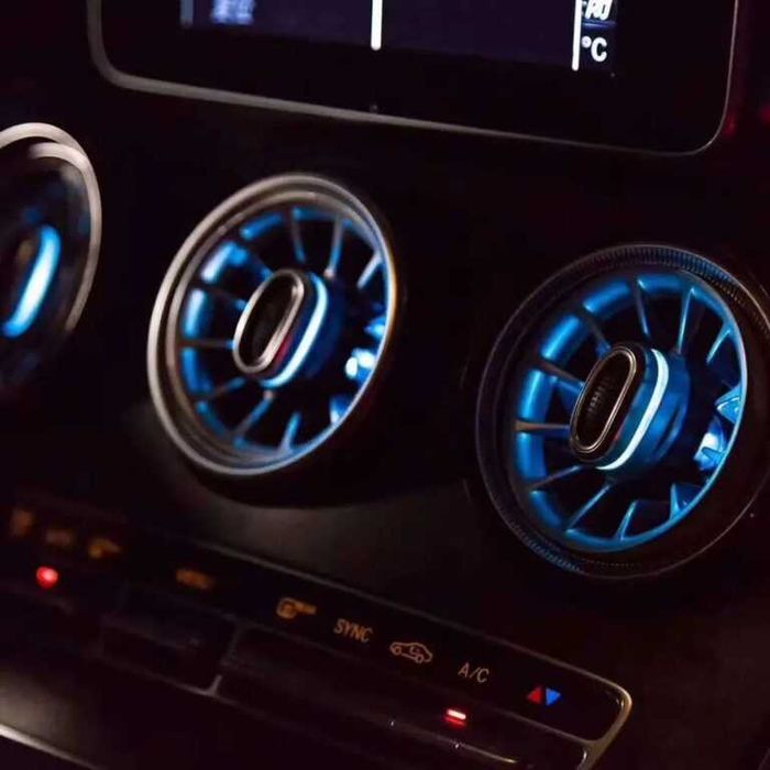 Grile Ventilatie Iluminate 64 culori Mercedes C-Class / GLC Fata/Spate