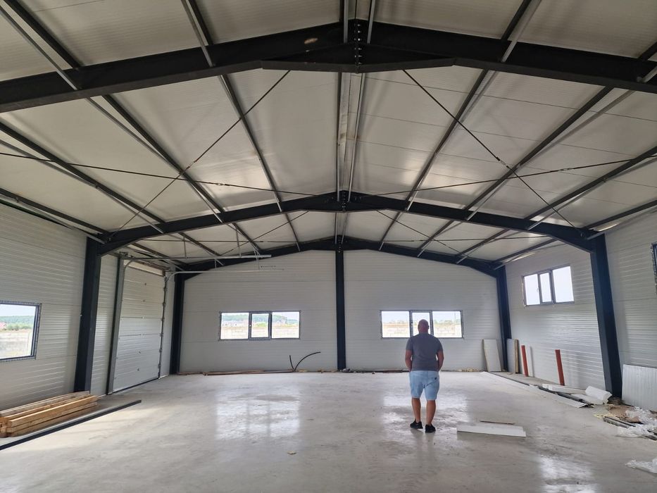 Vând hală metalică conform proiectului dvs lucrăm fără avans