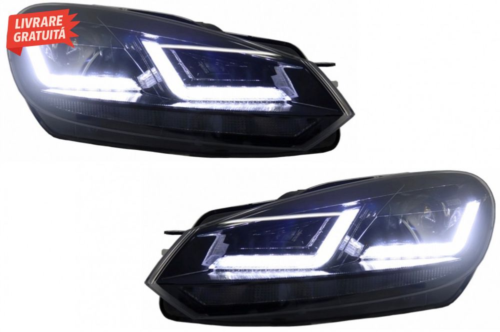 Faruri Osram LED VW Golf 6 VI (2008-2012) Black LEDriving Semnal Dinam