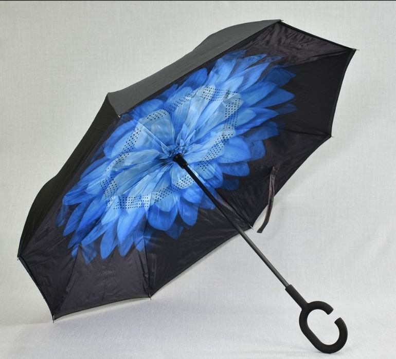 Ветроупорен затварящ се наобратно чадър COOLBREL/Безплатна доставка!/