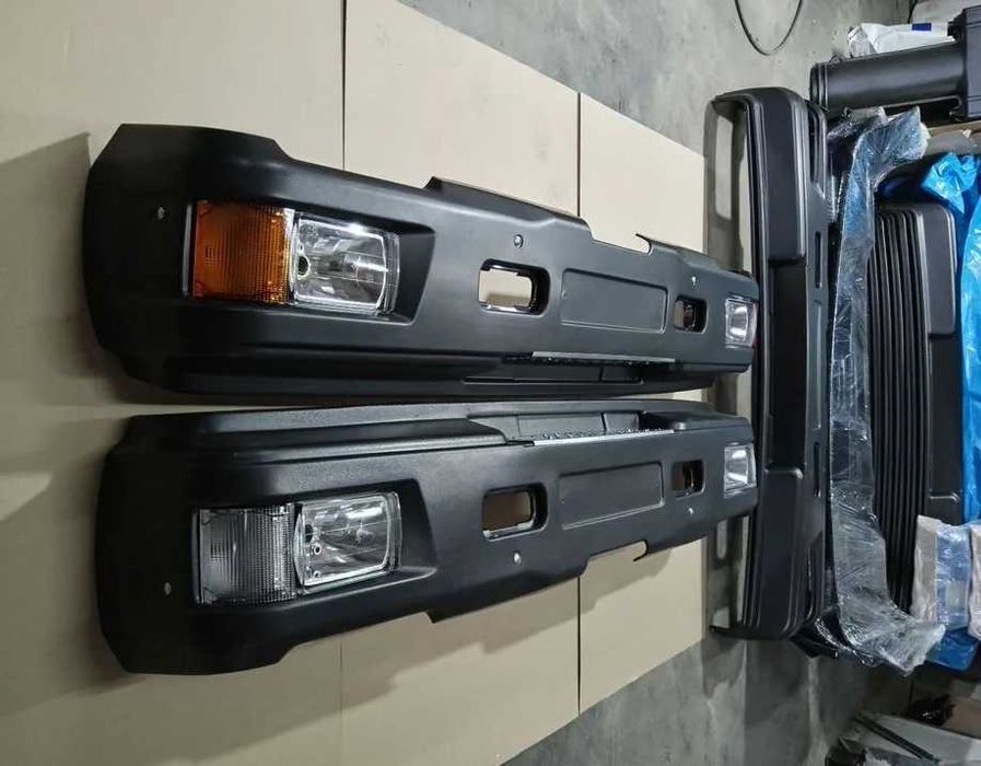 Бампер передний в сборе c железом с туманками КамАЗ ЕВРО-2