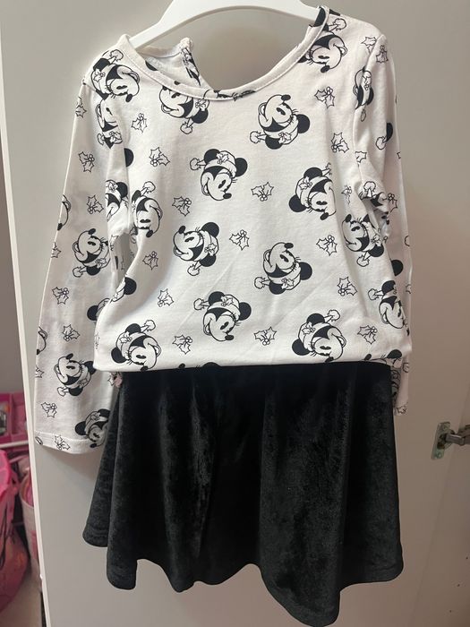 ЛОТ Детска коледна рокличка 18м.-24м.