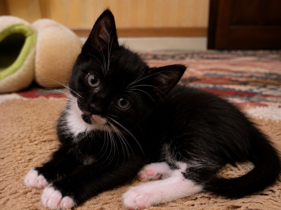 Очень милый котенок мальчик 1,5 месяца