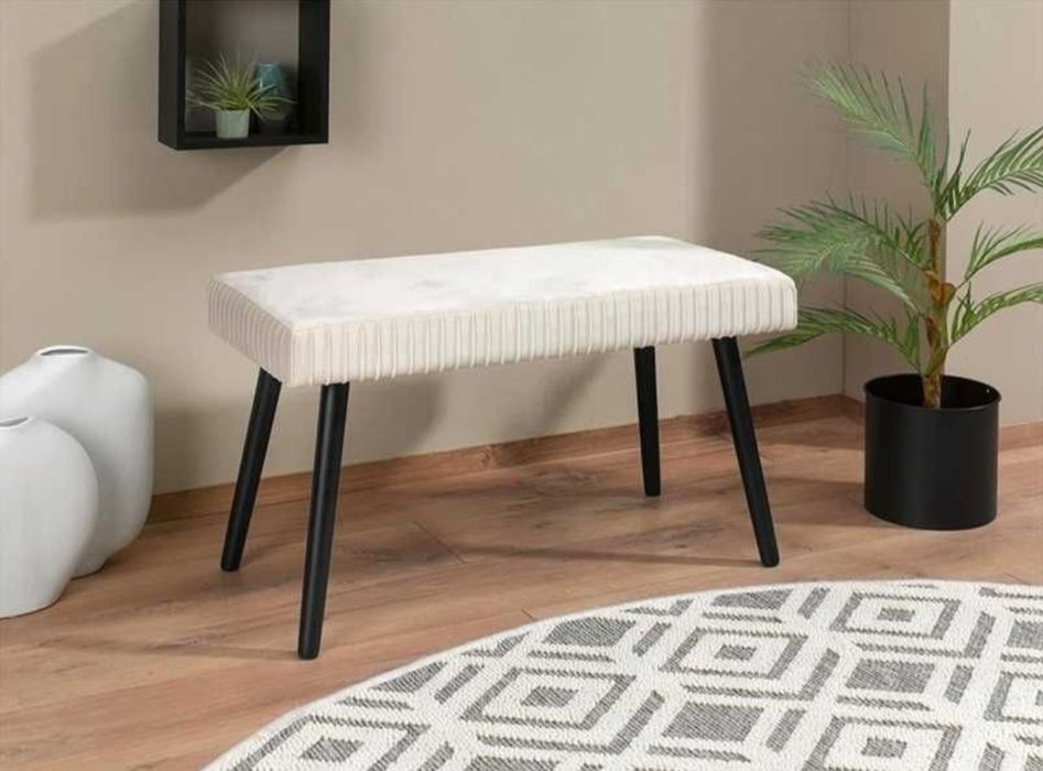 Голяма кадифена табуретка,пейка за антре, спалня