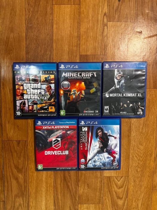 срочно продам 5 игр, дешево ps 4